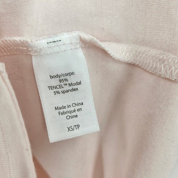 New Eberjey Long Sleeve PJ Top Only Womens XS Gisele Pink Black - Picture 5 of 7